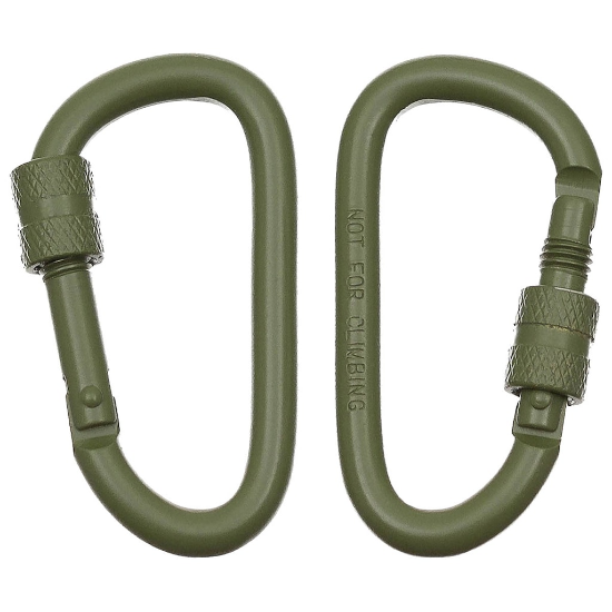 MFH Schroefkarabijnhaak 60 mm - 2 Stuks