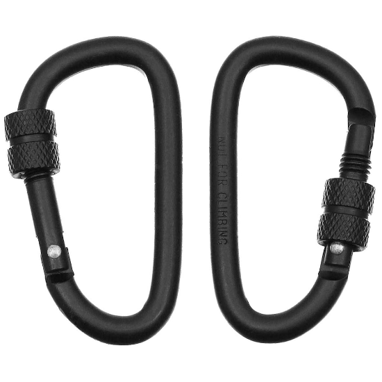 MFH Schroefkarabijnhaak 60 mm - 2 Stuks