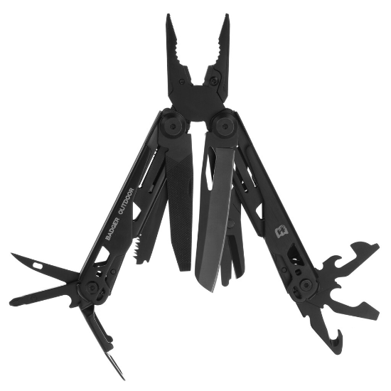 Multitool Badger Outdoor, effen zwart