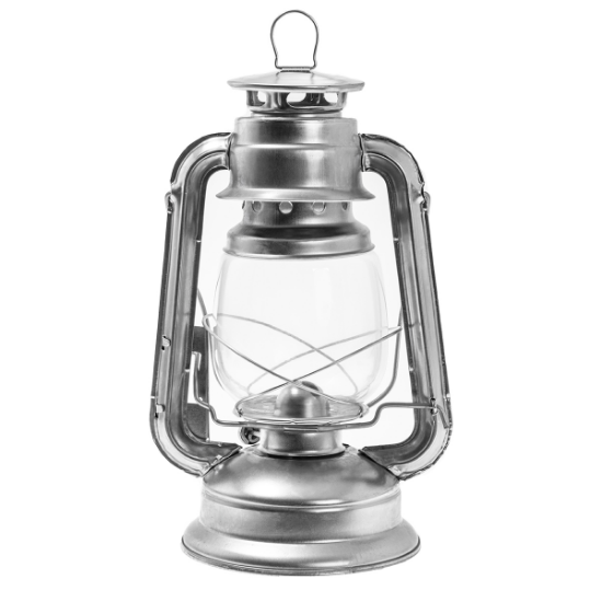 Mil-Tec Petroleumlamp 28 cm - Zilver