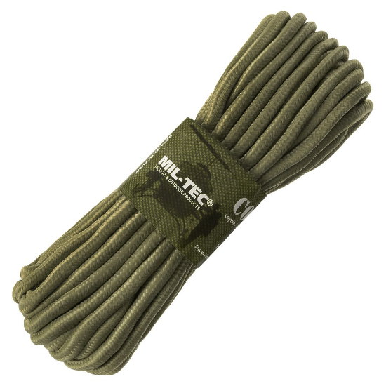 Mil-Tec Touw 9 mm x 15 m - Olijfgroen