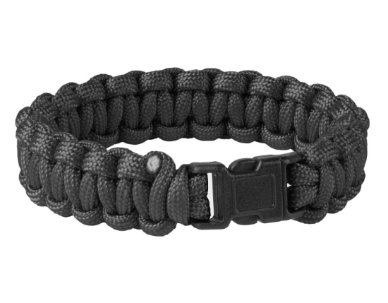Helikon-Tex Survivalarmband Paracord met gesp - Zwart