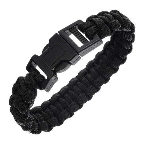 Badger Outdoor 550 Paracord Armband met Gesp - Zwart