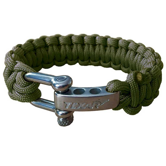 Texar Shackle Paracord Armband - Olijfgroen