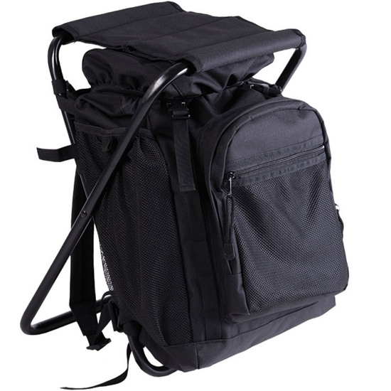 Mil-Tec rugzak met stoel - 20 L - zwart