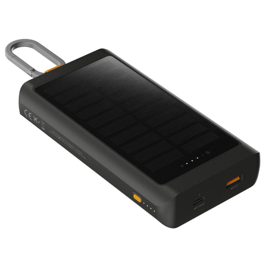 Xtorm Go2 10000 mAh 15W Solar Powerbank - Zwart