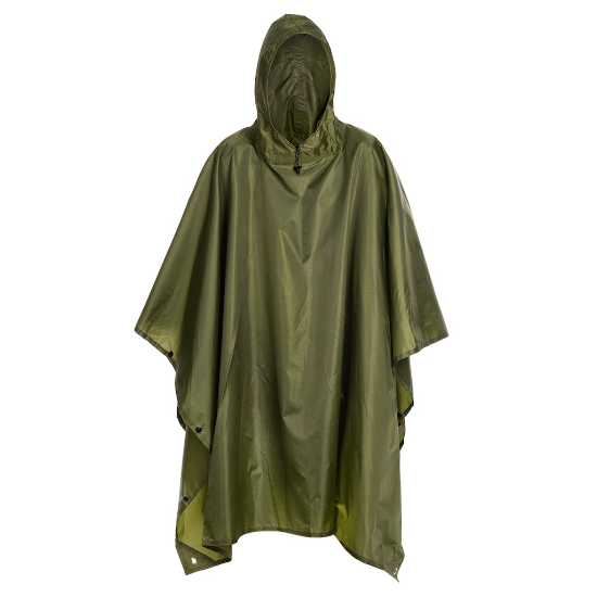 Badger Outdoor Regenponcho Ripstop - Olijfgroen