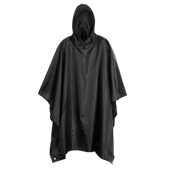 Badger Outdoor Regenponcho Ripstop - Zwart