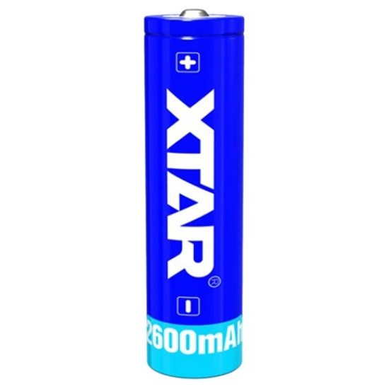 Xtar Batterij 3,7V 18650 2600 mAh