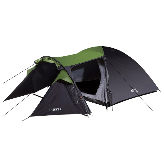 Nils Camp Trekker NC6012 4-persoonstent - Zwart en groen