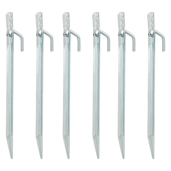 Highlander Outdoor Stalen haringen 18 cm - 6 stuks