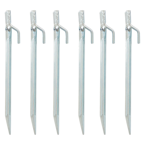 Highlander Outdoor Stalen haringen - 21,5 cm - 6 stuks