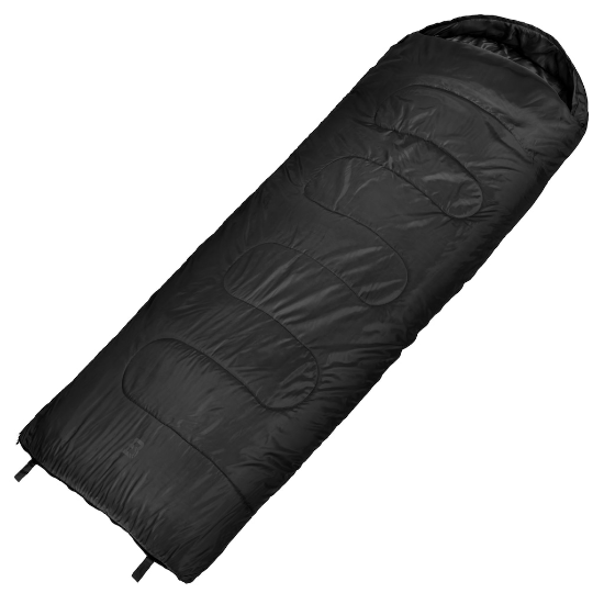 Badger Outdoor TacPak Slaapzak 220 x 75 cm - Links - Zwart