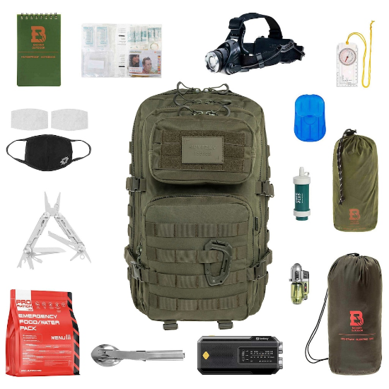 Brytzky Tactical Bug Out  Bag - 36 L - Olijfgroen