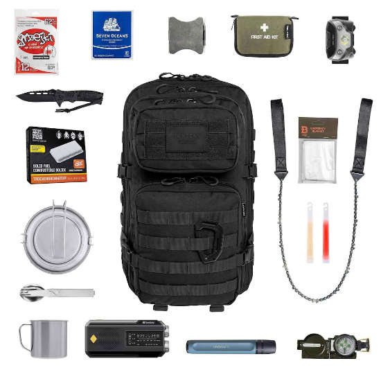 Brytzky Tactical Bug Out Bag - 36L - Zwart