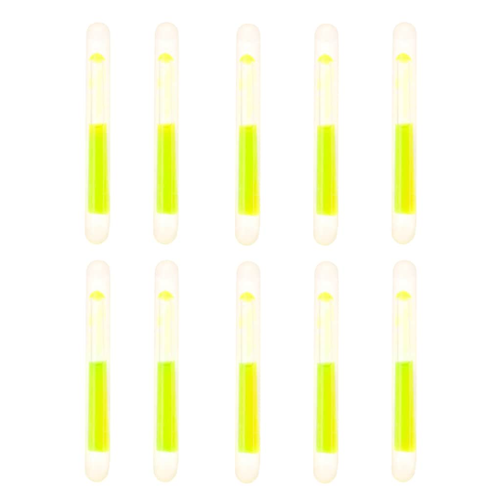 Mil-Tec mini chemische lichtstaafjes - Groen - Set van 10 glowsticks 4 cm