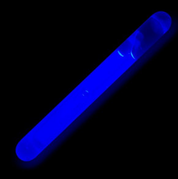 Mil-Tec mini chemische lichtstaafjes - Blauw - Set van 10 glowsticks 4 cm