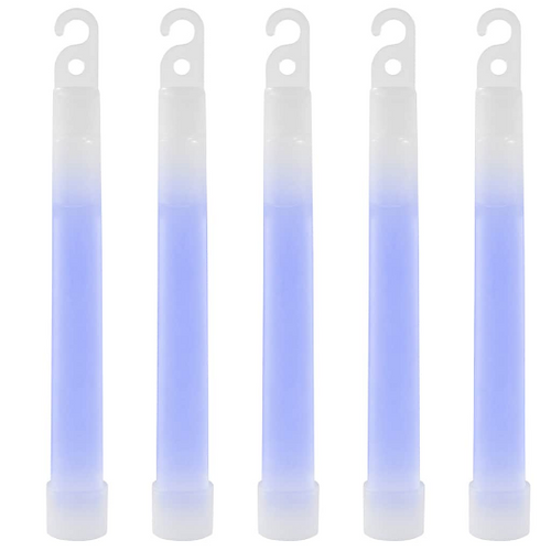 Badger Outdoor chemische lichtstaafjes - Blauw - Set van 5 glowsticks 15 cm