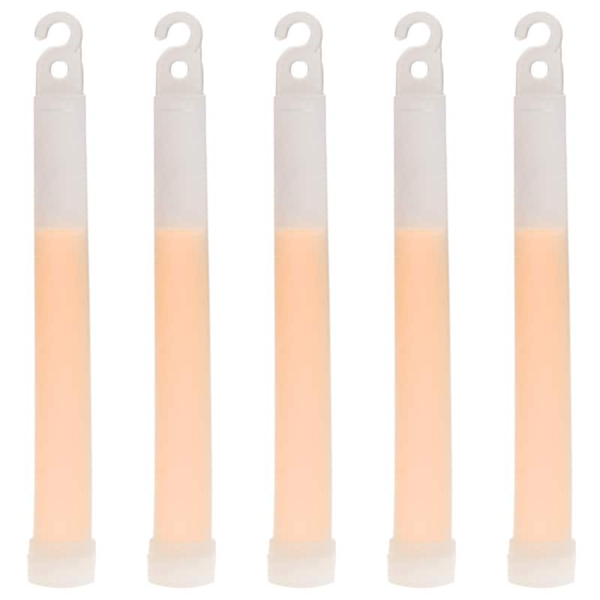 Badger Outdoor chemische lichtstaafjes - Wit - Set van 5 glowsticks 15 cm