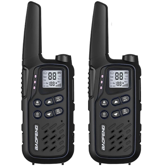 Baofeng BF-T25E PMR portofoonset - Zwart - 2 stuks
