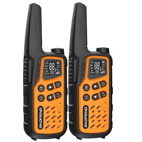 Baofeng BF-T25E PMR portofoonset - Oranje - 2 stuks