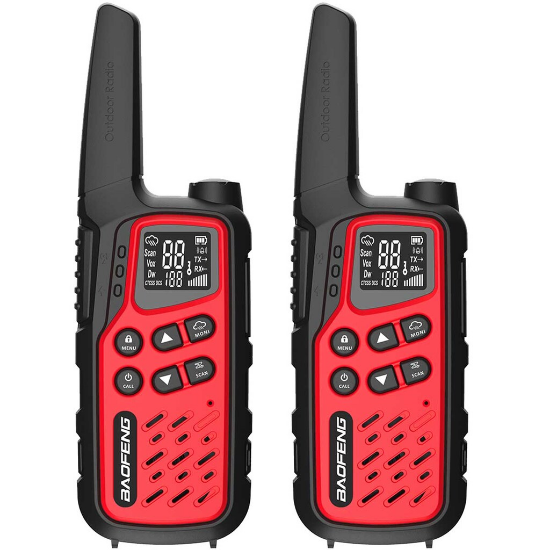 Baofeng BF-T25E PMR portofoonset - Rood - 2 stuks