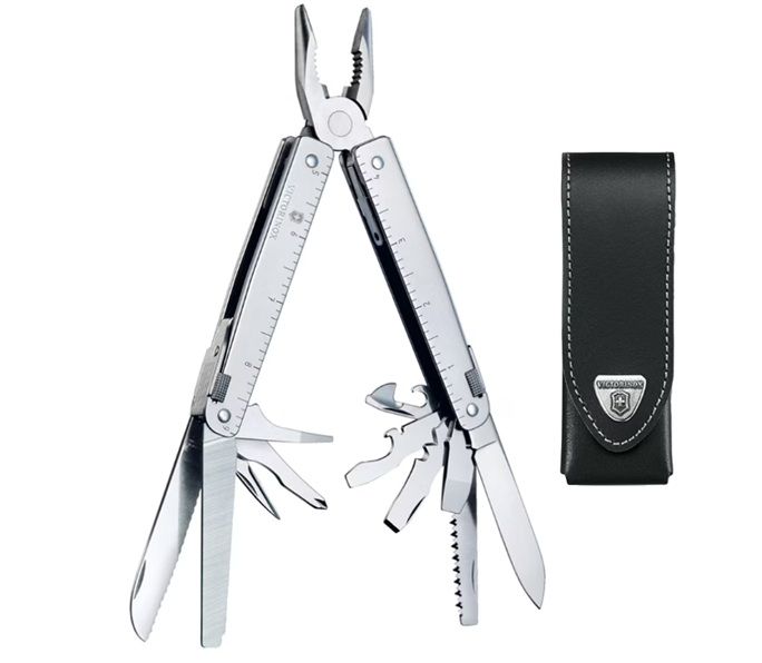 Victorinox Swiss Tool Multitool 25-in-1 met leren etui
