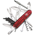 Victorinox Cyber ​​Tool M Zakmes - Transparant Rood