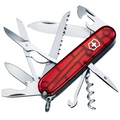 Victorinox Huntsman Zakmes - Transparant Rood