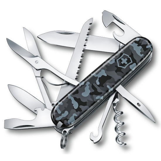 Victorinox Huntsman Zakmes - Marineblauw Camouflage