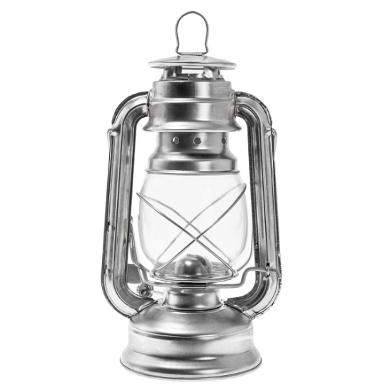 Mil-Tec Petroleumlamp 23 cm - Zilver