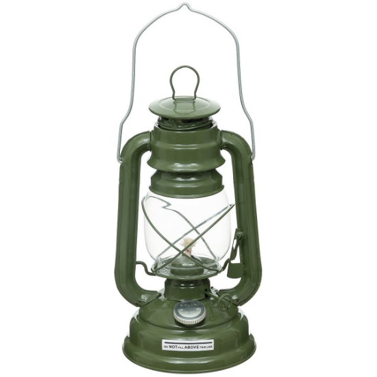 MFH Petroleumlamp 25 cm - Olijfgroen