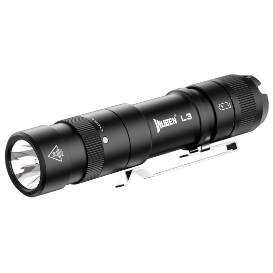 Wuben L3 Zaklamp met Powerbankfunctie - Zwart - 3000 Lumen