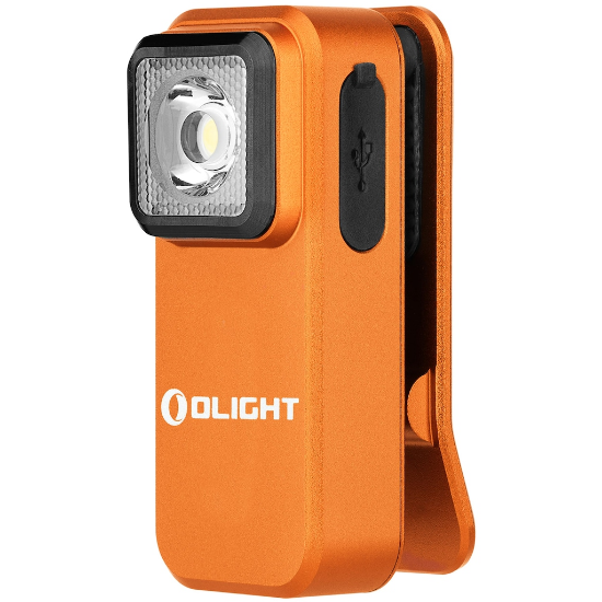 Olight Oclip Oplaadbare Zaklamp - Oranje - 300 Lumen