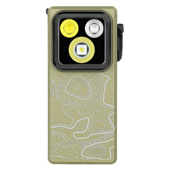 Olight Oclip Ultra Oplaadbare Zaklamp - Olive Topo - 530 Lumen